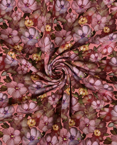 Baumwolljersey Blümchen rosa *Ab 50cm - 0