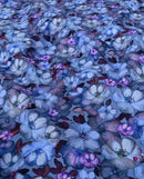 Baumwolljersey Blümchen blau *Ab 50cm-1