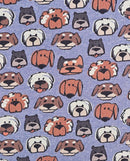 Alpensweat Digitaldruck Hunde blau *Ab 50 cm-3