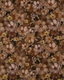 Baumwolljersey Blümchen braun *Ab 50cm-2