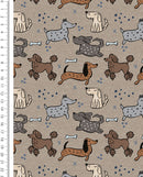 Alpensweat Digitaldruck Dackel beige *Ab 50 cm-2