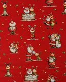 Baumwolljersey Weihnachten rot *Ab 50cm-3