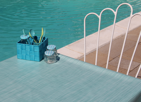 Wachstuch Tischdecken für Biergarnitur|  uni meliert