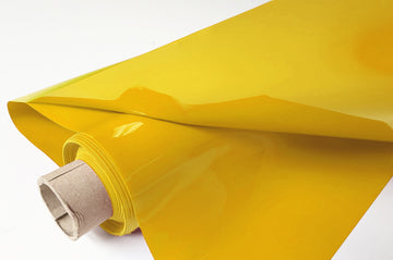 Acheter 717-gelb Lackfolie Meterware - Doppelt gelegt = 2 x (15m x 130cm) auf 30 Meter Rolle