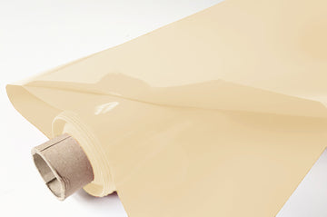 Acheter 307-elfenbein Lackfolie Premium Meterware - Doppelt gelegt = 2 x (15m x 130cm) auf 30 Meter Rolle
