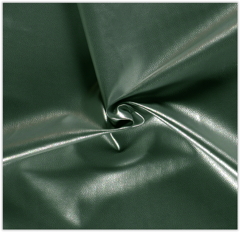 Buy 128-metallic-d-green Faux leather metallic *From 50 cm