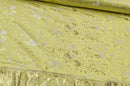 Brokatstoff Blumen mit silber *Ab 50cm-13