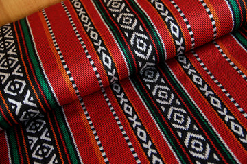 Buy 010-rot-grun Poncho Stoff Ethno *Ab 50 cm