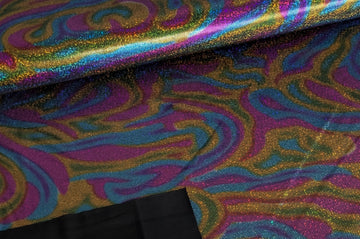 Buy 095-schwarz-multi Jersey Stretch Holo-Glitzer *Ab 50cm