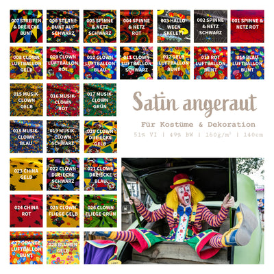 Satinstoff bedruckt *Ab 50 cm
