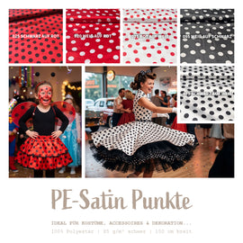 PE-Satin Punkte *Ab 50 cm