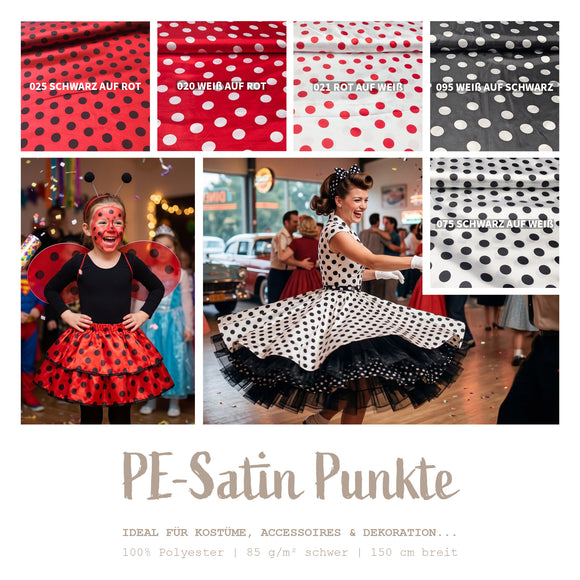PE-Satin Punkte *Ab 50 cm