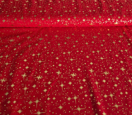 Buy 050-rot Chiffon Sterne *Ab 50 cm