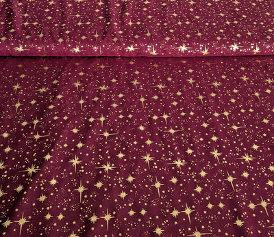 Kaufen 054-bordeaux Chiffon Sterne *Ab 50 cm
