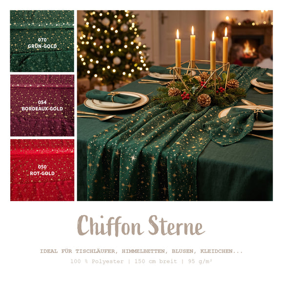Chiffon Sterne *Ab 50 cm
