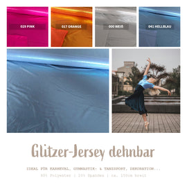 Jersey Stretch Glitzer *Ab 50cm