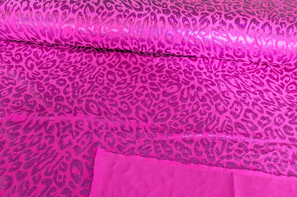 Jersey Stretch Glitzer-Leo *Ab 50cm