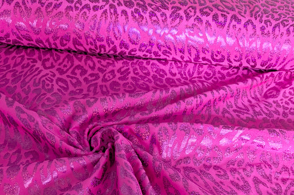 Jersey Stretch Glitzer-Leo *Ab 50cm