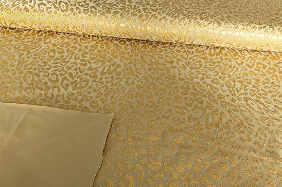 Jersey Stretch Glitzer-Leo *Ab 50cm