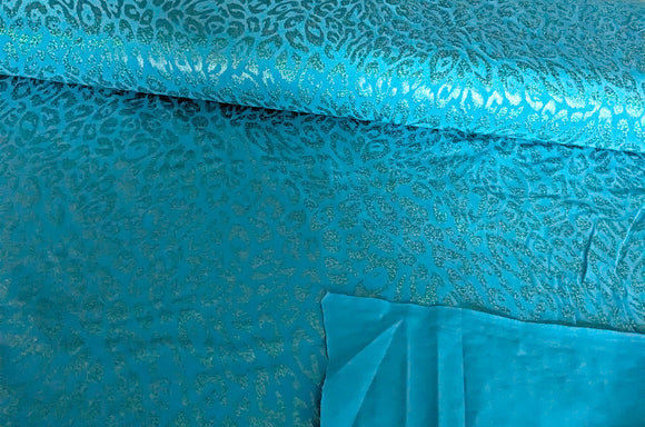 Jersey Stretch Glitzer-Leo *Ab 50cm