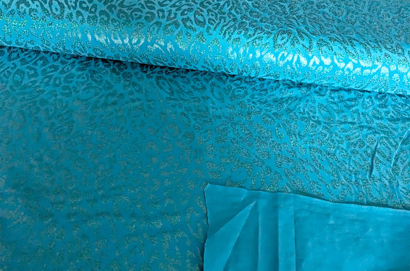 Jersey Stretch Glitzer-Leo *Ab 50cm