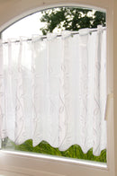 Tissu pour rideaux vrilles de feuilles vendu au mètre *À partir de 16 cm répéter-6