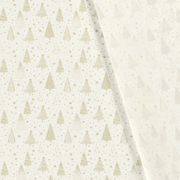 Kaufen 011-tannenbaume-creme Baumwolle Weihnachten *Ab 50 cm