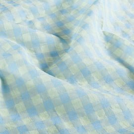 Buy 002-hellblau-mint Seersucker Karo  * Ab 50cm