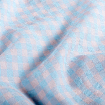 Kaufen 003-hellblau-lachs Seersucker Karo  * Ab 50cm