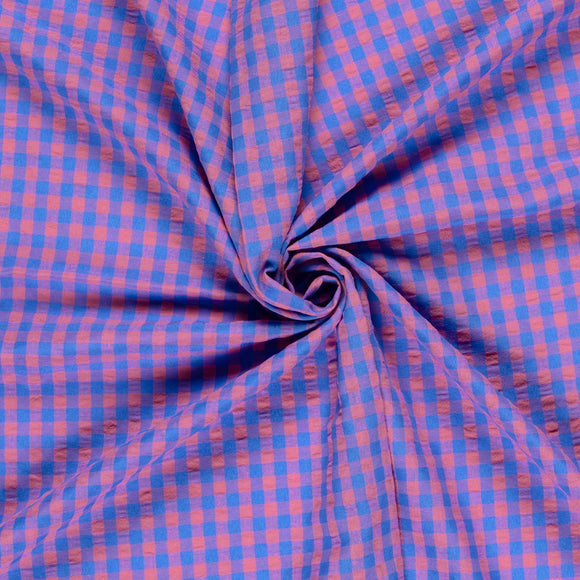 Seersucker Karo  * Ab 50cm
