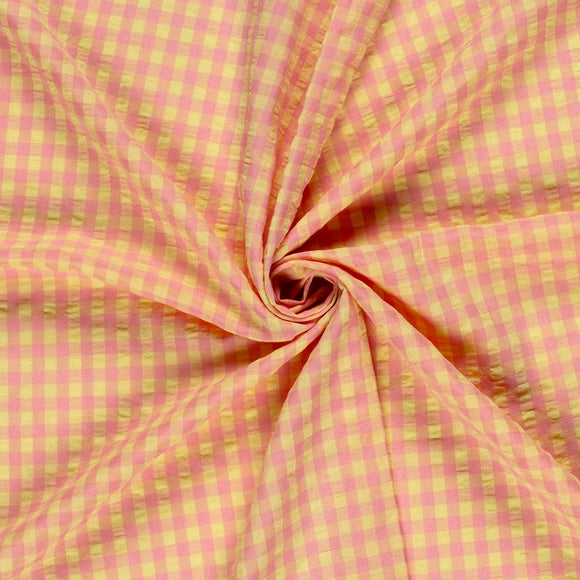 Seersucker Karo  * Ab 50cm