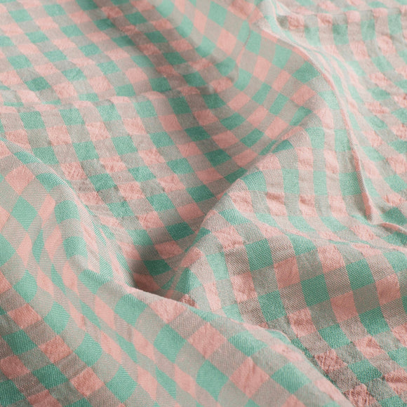 Seersucker Karo  * Ab 50cm