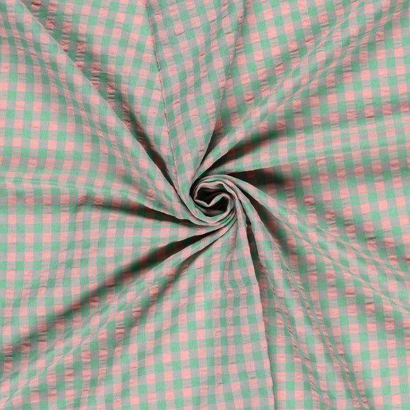 Seersucker Karo  * Ab 50cm