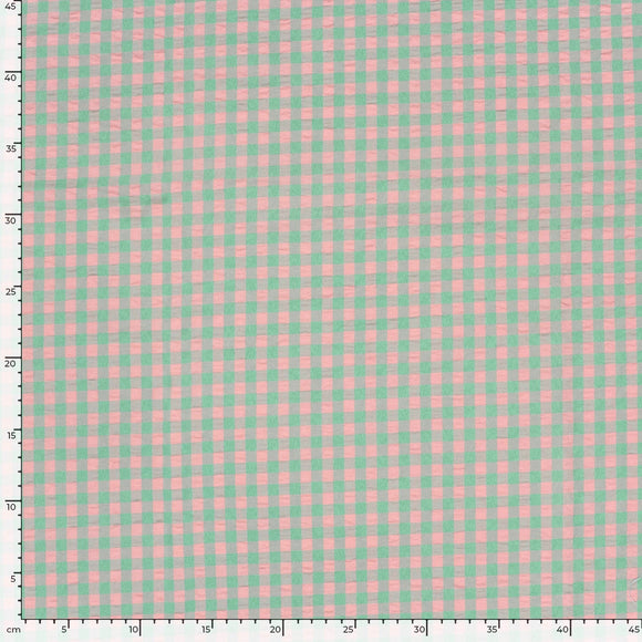Seersucker Karo  * Ab 50cm