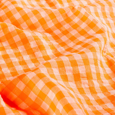 Kaufen 036-neon-orange Seersucker Karo  * Ab 50cm