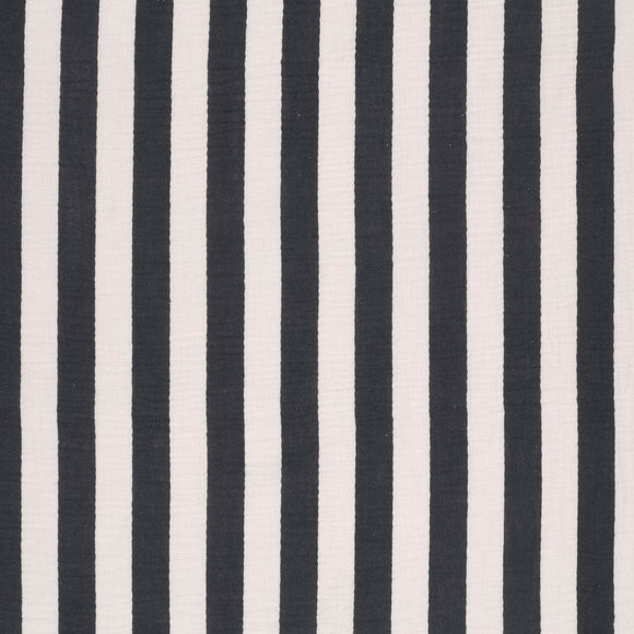 Musselin bedruckt Blockstreifen *Ab 50 cm