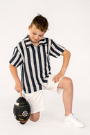 Musselin bedruckt Blockstreifen *Ab 50 cm-3