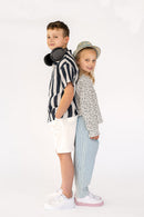 Musselin bedruckt Blockstreifen *Ab 50 cm-7