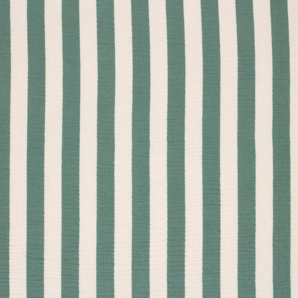 Musselin bedruckt Blockstreifen *Ab 50 cm