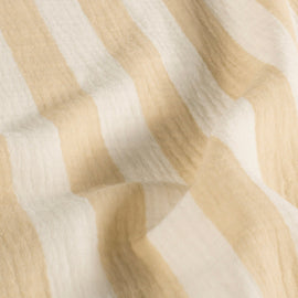 Buy 051-beige Musselin bedruckt Blockstreifen *Ab 50 cm