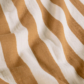 Buy 056-terra Musselin bedruckt Blockstreifen *Ab 50 cm