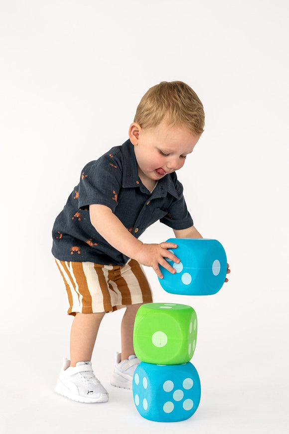 Musselin bedruckt Blockstreifen *Ab 50 cm