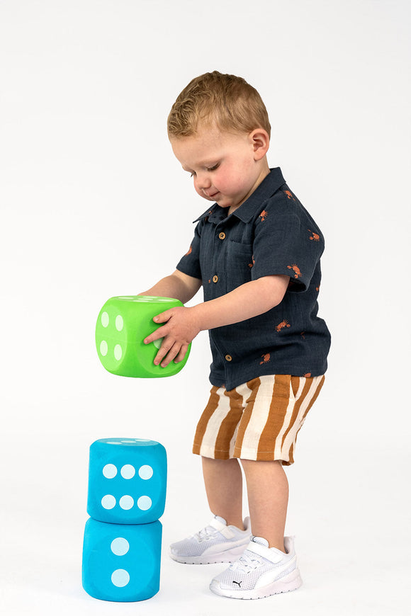 Musselin bedruckt Blockstreifen *Ab 50 cm