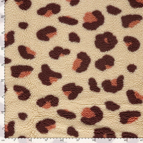 Sherpa Fleece Leo beige *Ab 50cm