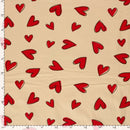 French-Terry Herzen beige *Ab 50cm-5