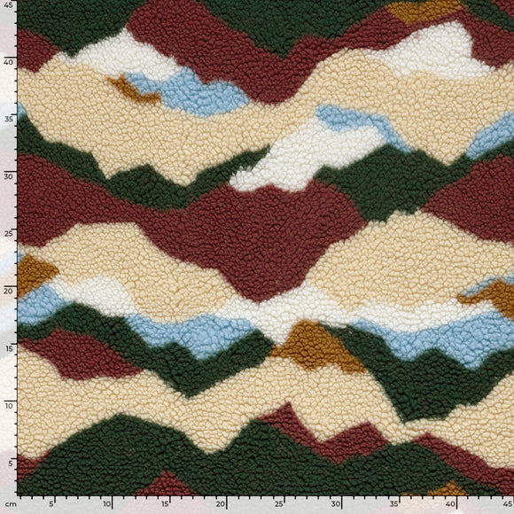 Sherpa Fleece Streifen *Ab 50 cm