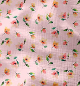 Musselin kleine Blumen *Ab 50 cm