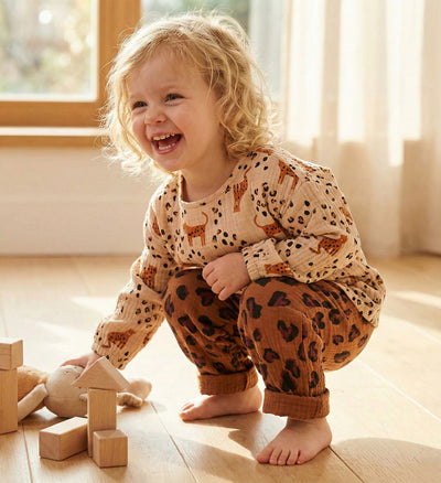 Musselin Leopard beige *Ab 50 cm - 0