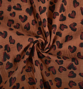 Musselin Leo schwarz-braun *Ab 50 cm