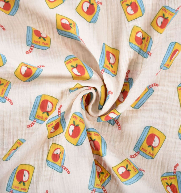 Musselin Apfelsaft creme *Ab 50 cm